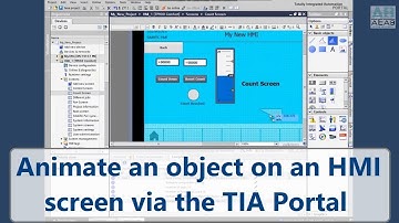 How to animate an Object on an HMI Screen using TIA Portal | AEAB