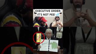 Trump signs an executive order over Squirt 😂 #comedypodcast #trump #rfkjr  #podcastshorts