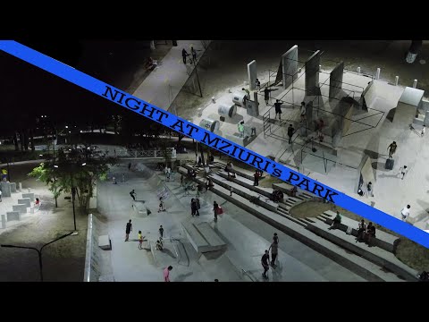 Night at Mziuri's Park ][ ღამე მზიურის პარკში {} DJI MAVIC MINI CINEMATIC FOOTAGE