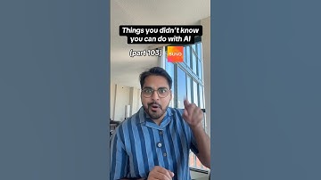 Things you didn’t know you can do with AI (part 103) #aitools