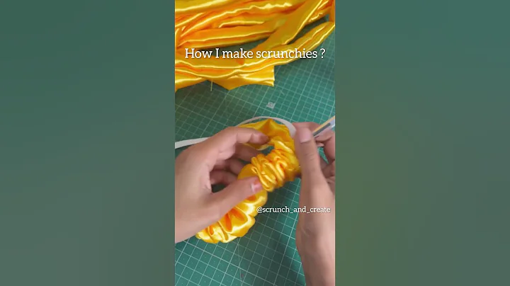DIY Satin Scrunchies #scrunchies #handmade #hairaccessories #shorts