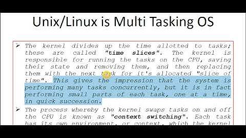 WHY LINUX IS KNOWN AS MULTI TASKING OPERATING SYSTEM?