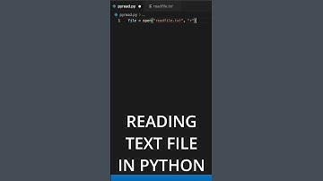 Reading Text Files in Python | Python for Beginners