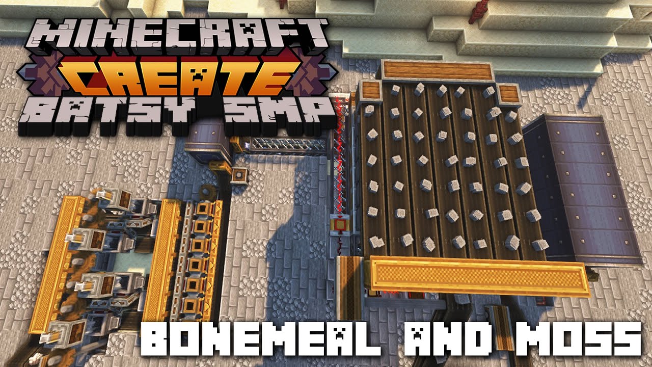 Batsy SMP - Ep4 - Bonemeal & Moss Farms! - YouTube