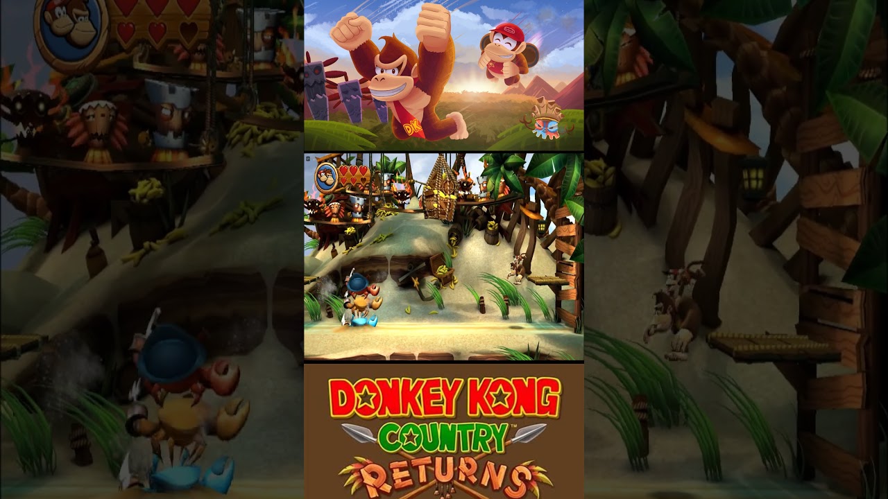 The crab pirate boss fight in Donkey Kong Country Returns