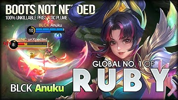 Anti Boots & Flicker! Anuku Global No.1 of Ruby - Mobile Legends: Bang Bang