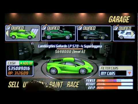 Drag Racing 8.645 TUNE level 6 1/4 Lamborghini Gallardo - YouTube