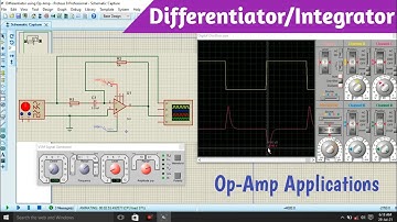 How to Simulate Differentiator & Integrator Amplifier Using Op-Amp in Proteus