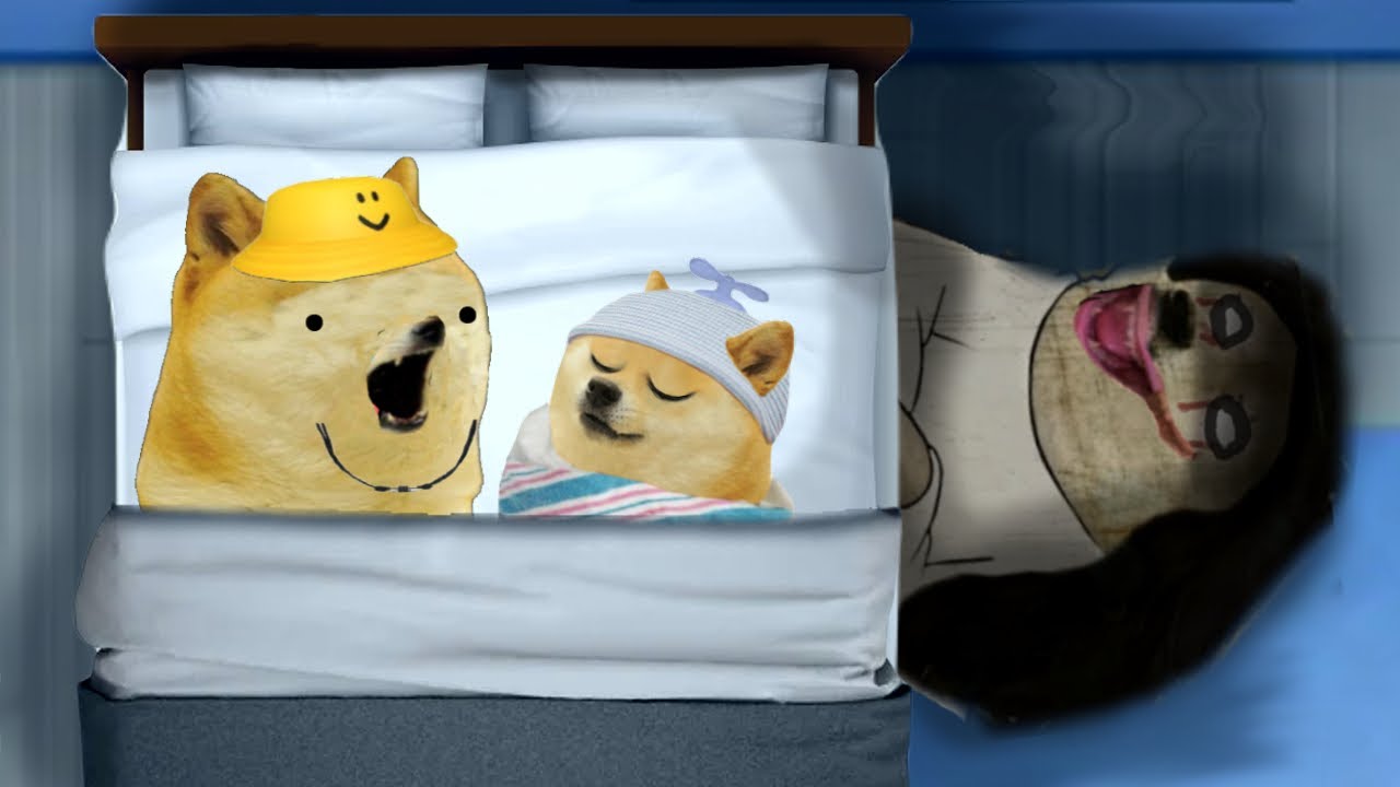 HAY un FANTASMA en el CUARTO de mi HIJO - Hilos con cheems