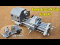 Homemade lathe machine from pvc pipe