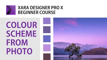 How to generate colour palette or scheme from photos in Xara Designer Pro X