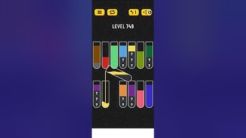 Water sort puzzle level 749