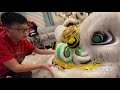 Unboxing my 3rd lion from dragonliongear im soo happy liondancekid mualan liondance