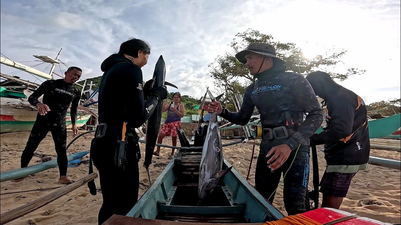 DELIKADO😥 | TAG OF WAR WITH TUNA💪 #spearfishingphilippines #fishing #viral #food #adventure #fishing