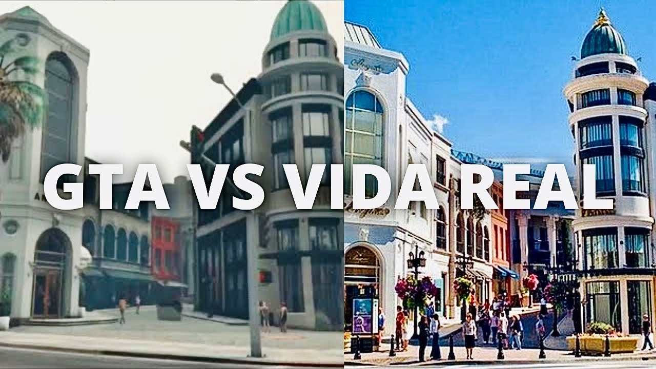GTA DA VIDA REAL: COMPARANDO LOS ANGELES VS LOS SANTOS (ROCKFORD HILLS vs  BEVERLY HILLS) 