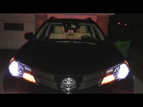 Review & Installing LED CREE headlights - 2015 Toyota Rav4