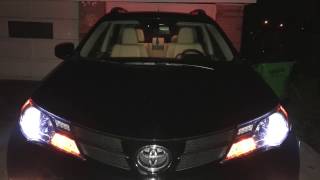 Review & Installing LED CREE headlights  2015 Toyota Rav4