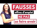 Fausses offres demploi  comment les reconnatre