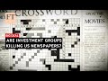 Are investment groups killing us newspapers  ft big deal