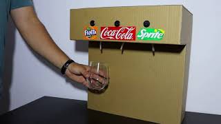 How to Make Coca Cola, Fanta and Sprite Fountain Machine  at Home