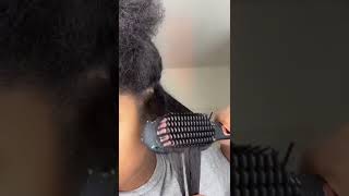 First time straightening my curly hair hairtools straightener hairstraightening curlhair