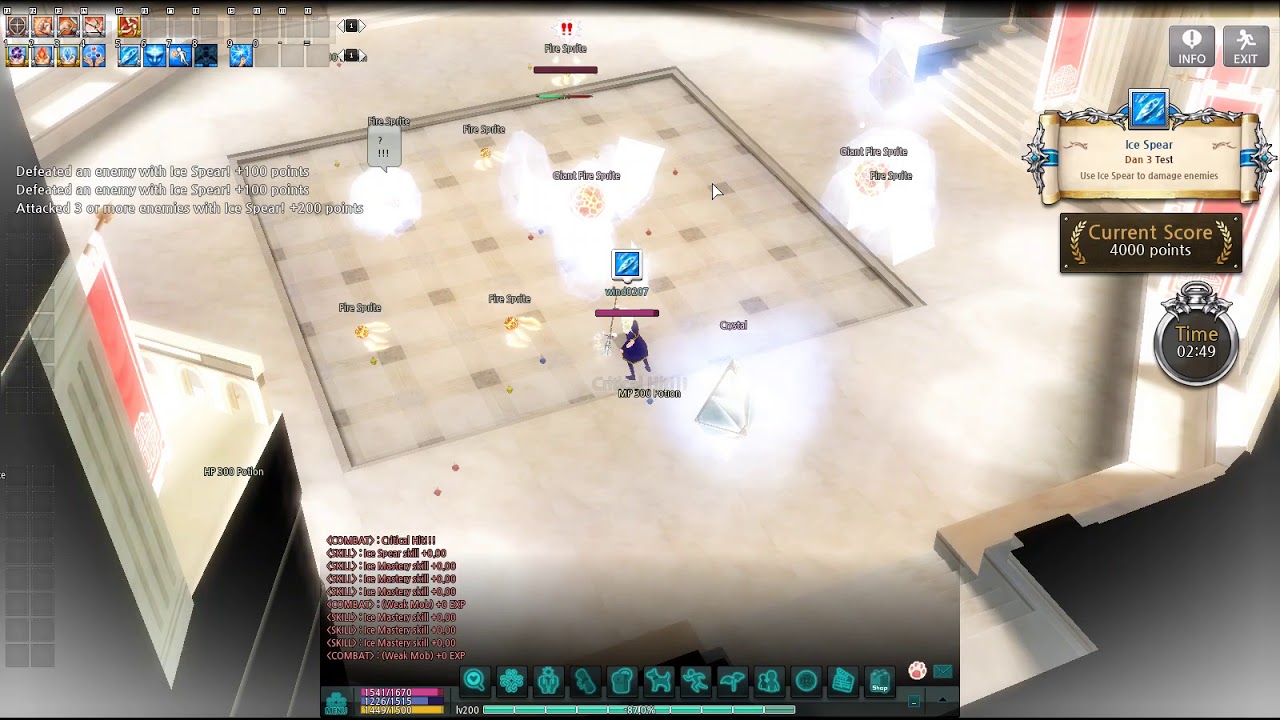 Mabinogi Ice Spear Dan 3 Rank SS YouTube