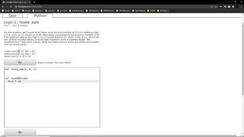 Logic-2 (round_sum) Python Tutorial || Codingbat.com