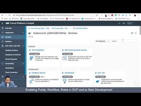SAP® Cloud Platform Workflow(2019 - Part 4) - Enabling Portal, Workflow, Roles in SCP & to Start Dev