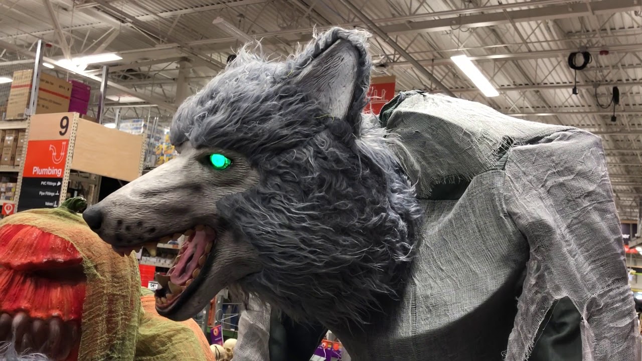  Home Depot Halloween 2019 7Ft Towering Werewolf YouTube