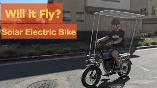 Solar Electric Bike Canopy Build RadRunner