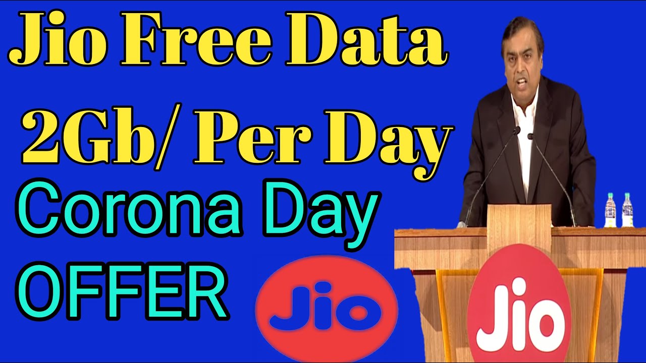 Jio 2GB/ Per day Free Data | Corona days offer | Jio Free Data Pack | Celebration Pack May |