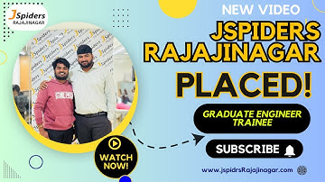 I GOT PLACED AS  GRADUATE ENGINEER TRAINEE  TOP MNC COMPANY FROM JSPIDERS RAJAJINAGAR