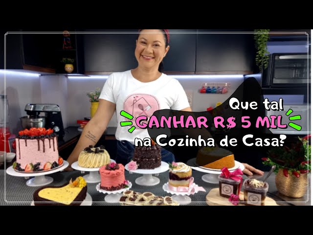 Boleira ensina a faturar R$ 5 mil com a venda de bolos caseiros