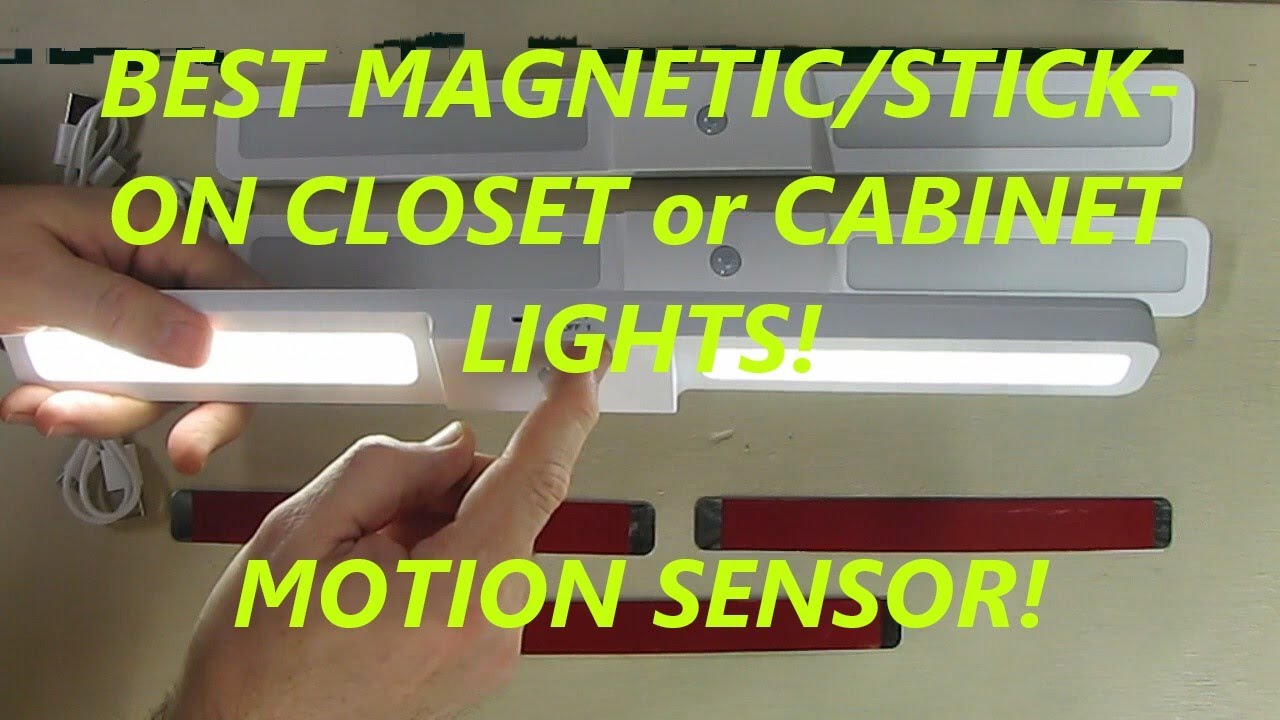 Amir Motion Sensor Closet Lights 20 Led Cabinet Light Stick On
