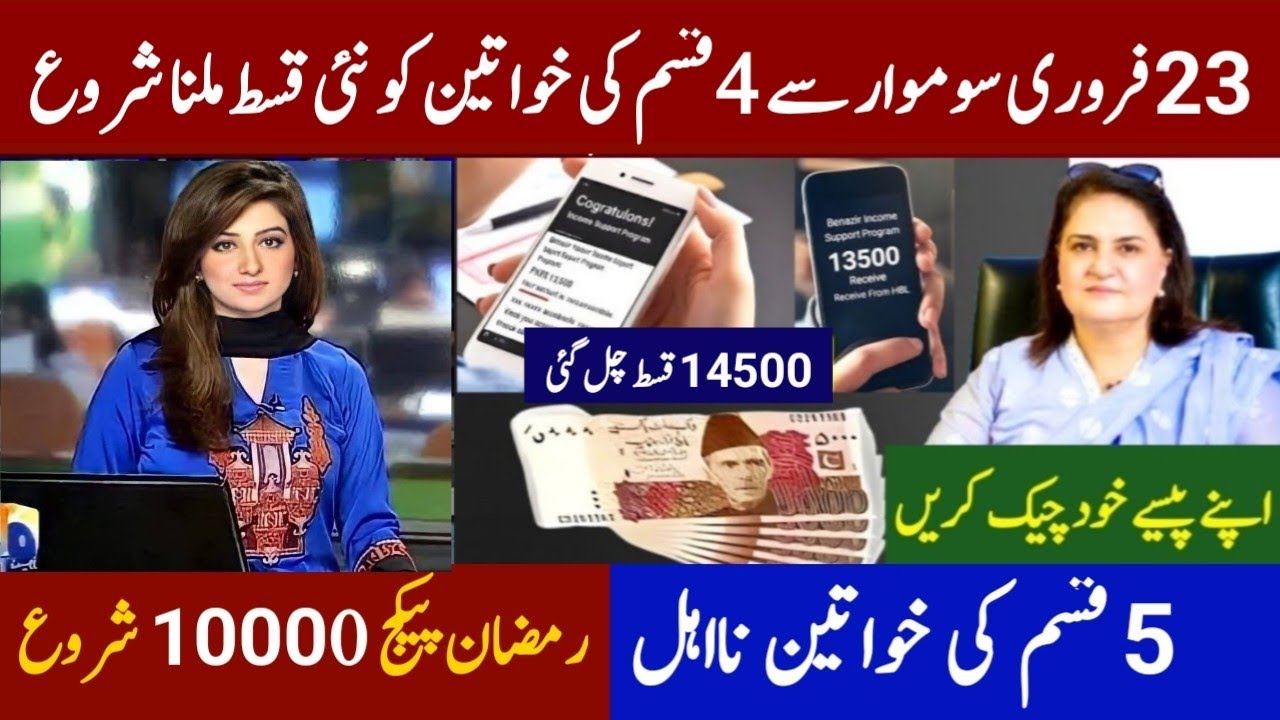 Benazir Income Support Program Payment Start 23 February| 8171 Bisp Kafalat Program | Ramzan Package
