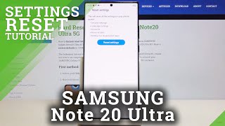 How to Reset Settings in SAMSUNG Galaxy Note 20 Ultra – Restore Manufacturer Config screenshot 3