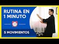 CLASE TAICHI ONLINE #04 | RUTINA EN 1 MINUTO 🕞 para PERSONAS OCUPADAS  | Tai Chi 5 movimientos