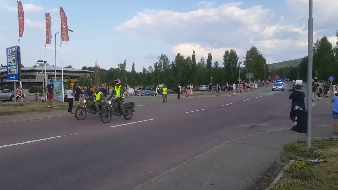 Przejazd 40 zastępów straży  przez Szwecje z 2 miejsca  | Szwecja 2018