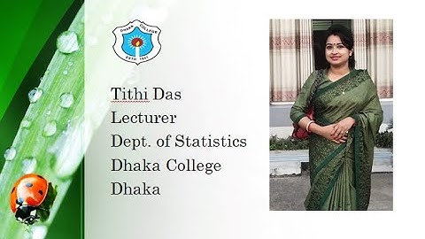 Negative Binomial Distribution(Part-2)||Tithi Das,Lecturer,Dept. of Statistics,Dhaka College,Dhaka