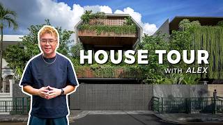 Tour This Stunning Singapore Home with Alex | Tropical Resort Living | Full House Tour| Architecture