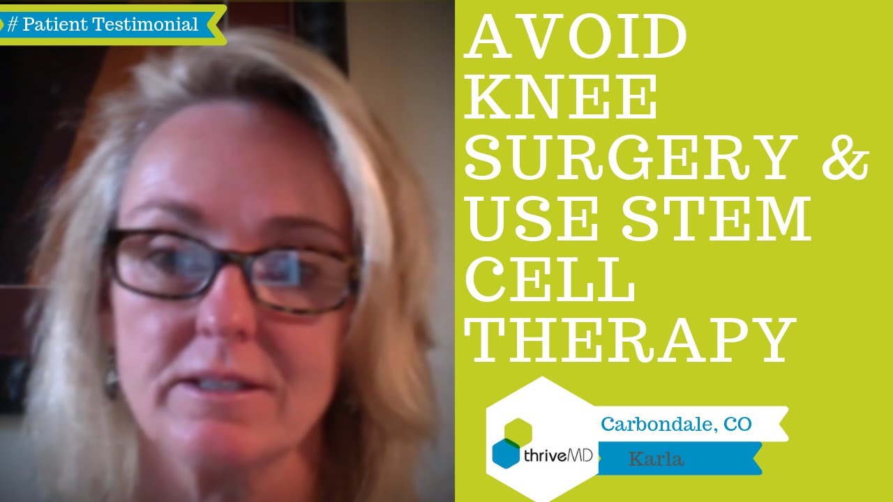 Stem Cell Knee Replacement Alternative Heal Your Knee Naturally YouTube