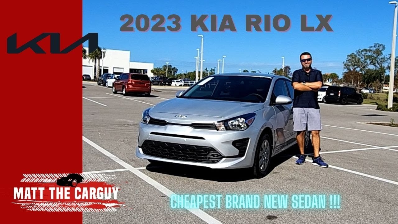 2023 Kia Rio Lx - The Cheapest Brand New Car In The Us! Review And