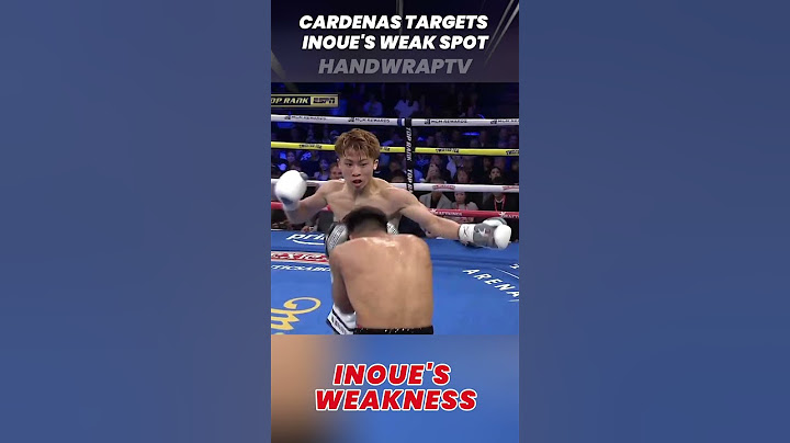 INOUE'S WEAKNESS WAS STUDIED #boxing #inouevscardenas #update #sports #boxinglatest