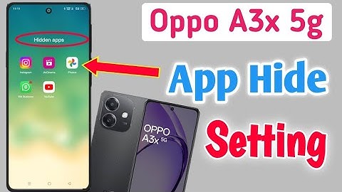 Oppo A3x me app hide kaise kare | how to hide apps in oppo a3x | Oppo A3x Hidden Apps Setting
