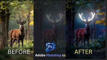 Glow Effect   Photoshop Tutorial Deer Glowing Effect Trend
