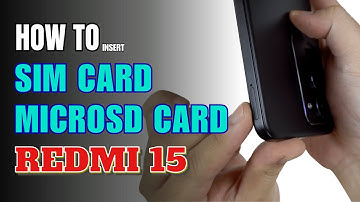 How to Install a SIM Card to Redmi 15 | Installation of the Nano SIM Cards & SD Card
