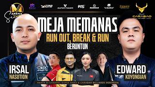 Download Lagu MEJA MEMANAS, RUN OUT DAN BREAK \u0026 RUN BERUNTUN ‼️ Irsal Nasution Vs Edward Koyongian ‼️ M ARENA S2 MP3