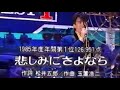 玉置浩二「悲しみにさよなら」 1985年ベストテン年間1位(安全地帯)