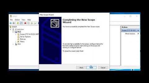 Creating Subnet Scope in DHCP