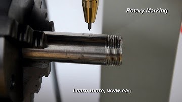 Rotary marking dot peen marking machine marking on round steel  tube